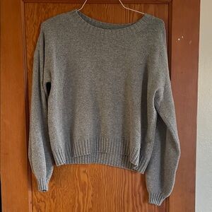 Hollister Gray Crew Neck Sweater